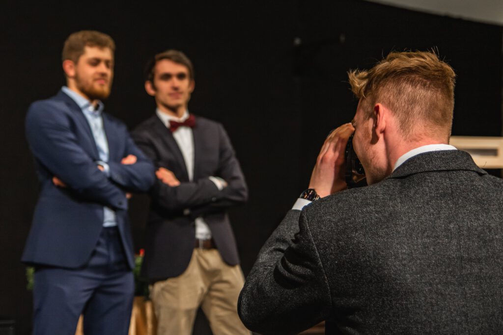 Samuel Steger bim Fotografieren